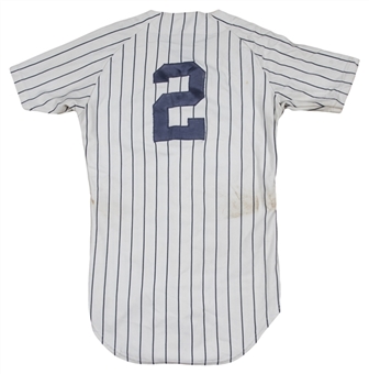 1978 World Series Paul Blair Game Used New York Yankees Pinstripe Home Jersey Photo Matched To Game 4! (Resolution Photomatching)